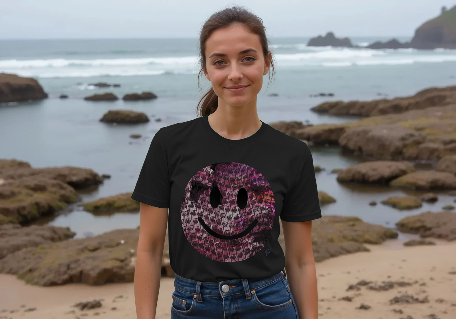 "Powdered" Happy House womens t-shirt - Image 4