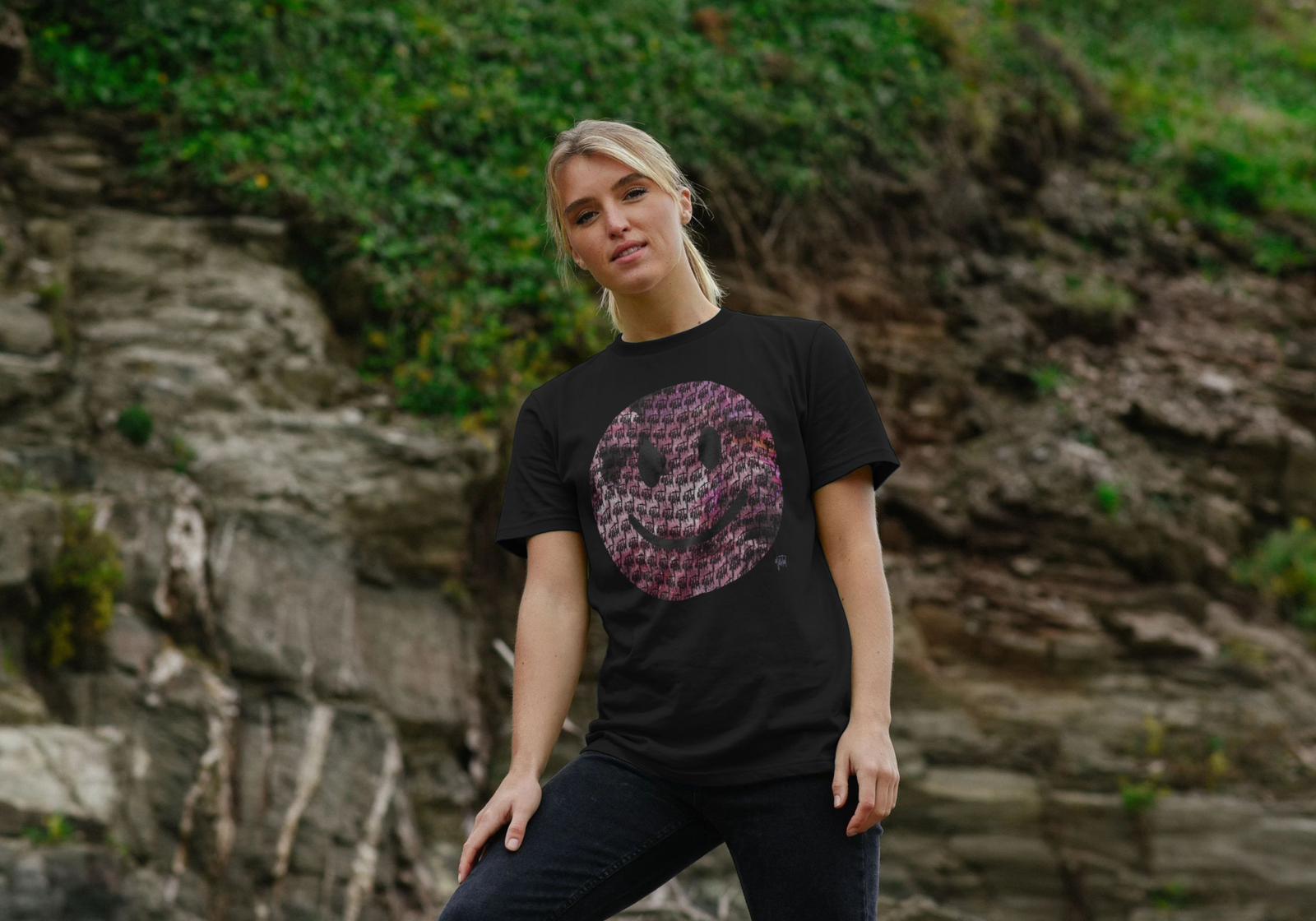 "Powdered" Happy House womens t-shirt