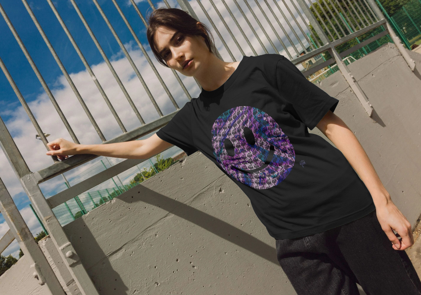 "Purple Head" Happy House womens t-shirt - Image 4