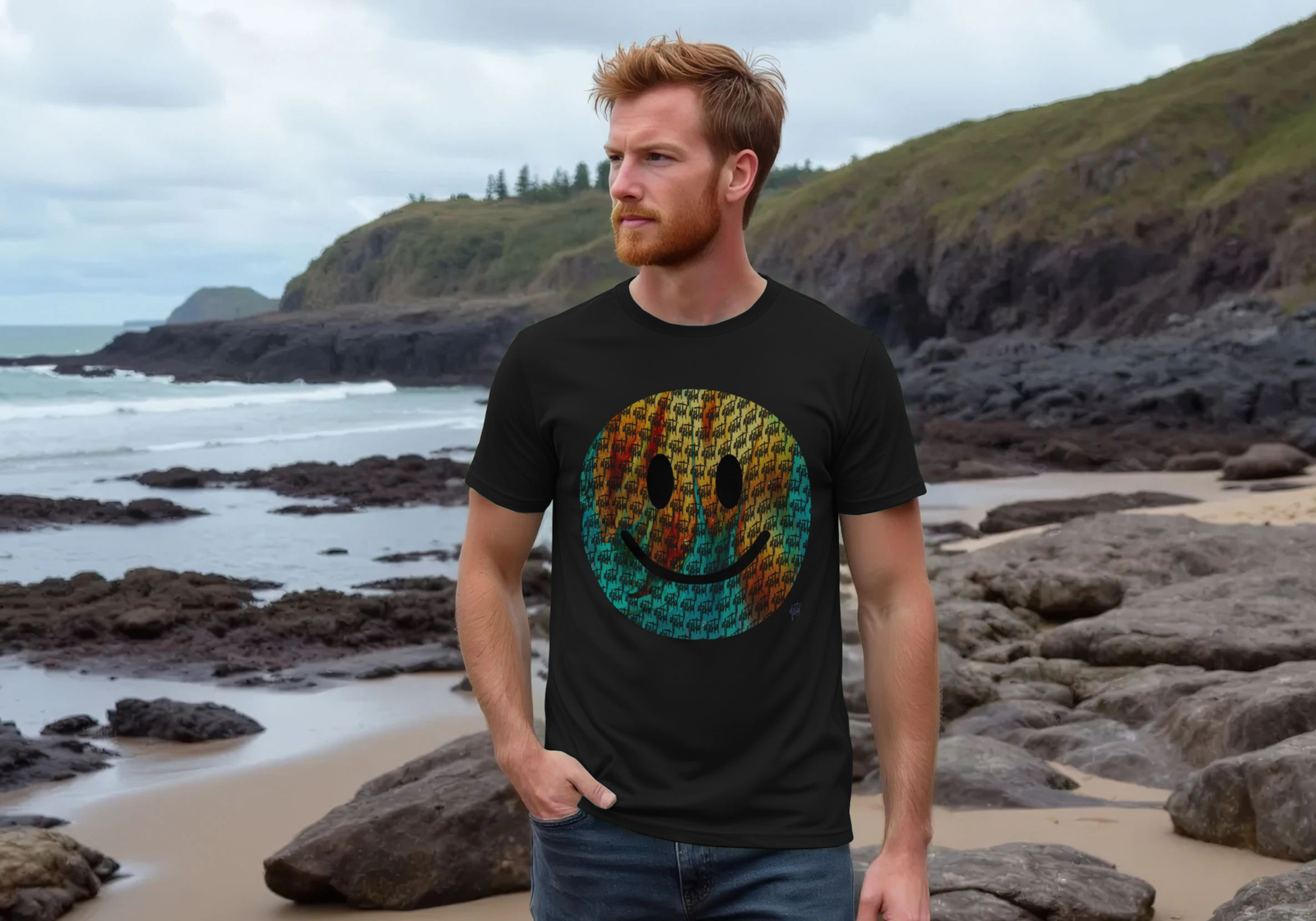 "Trippy" Happy House mens t-shirt - Image 2