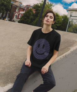 djektd Happy House (djektd purple) womens t-shirt