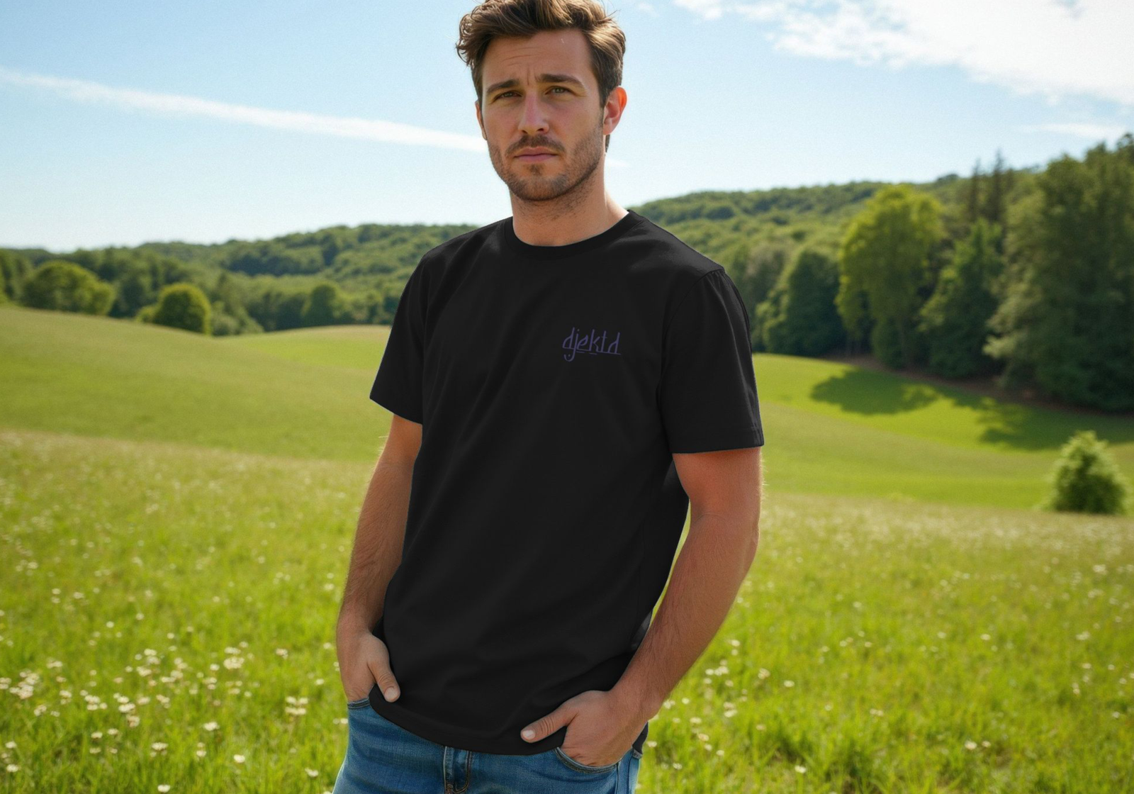 djektd Ancients pocket logo mens t-shirt - Image 3
