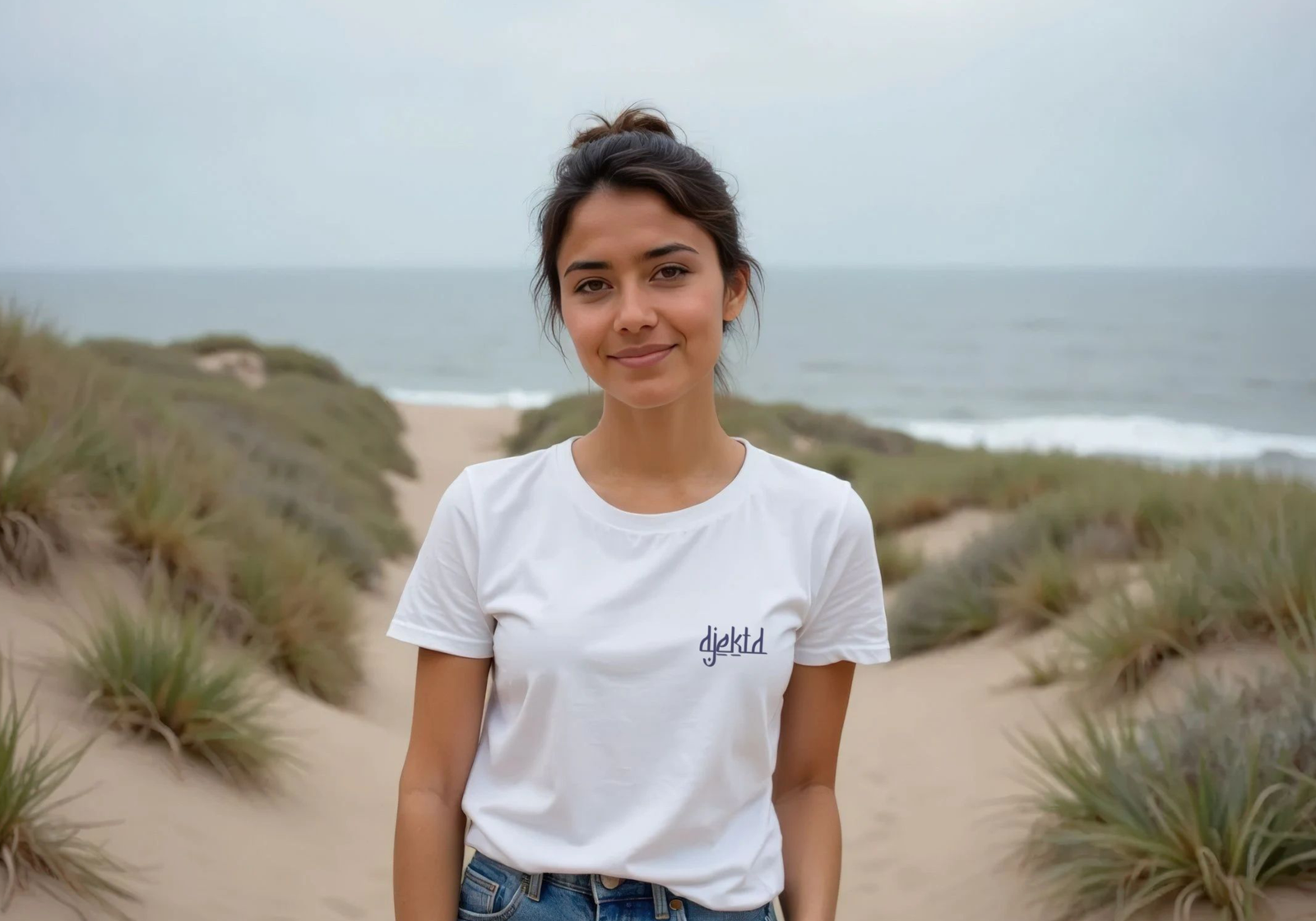 djektd Ancients pocket logo womens t-shirt - Image 3