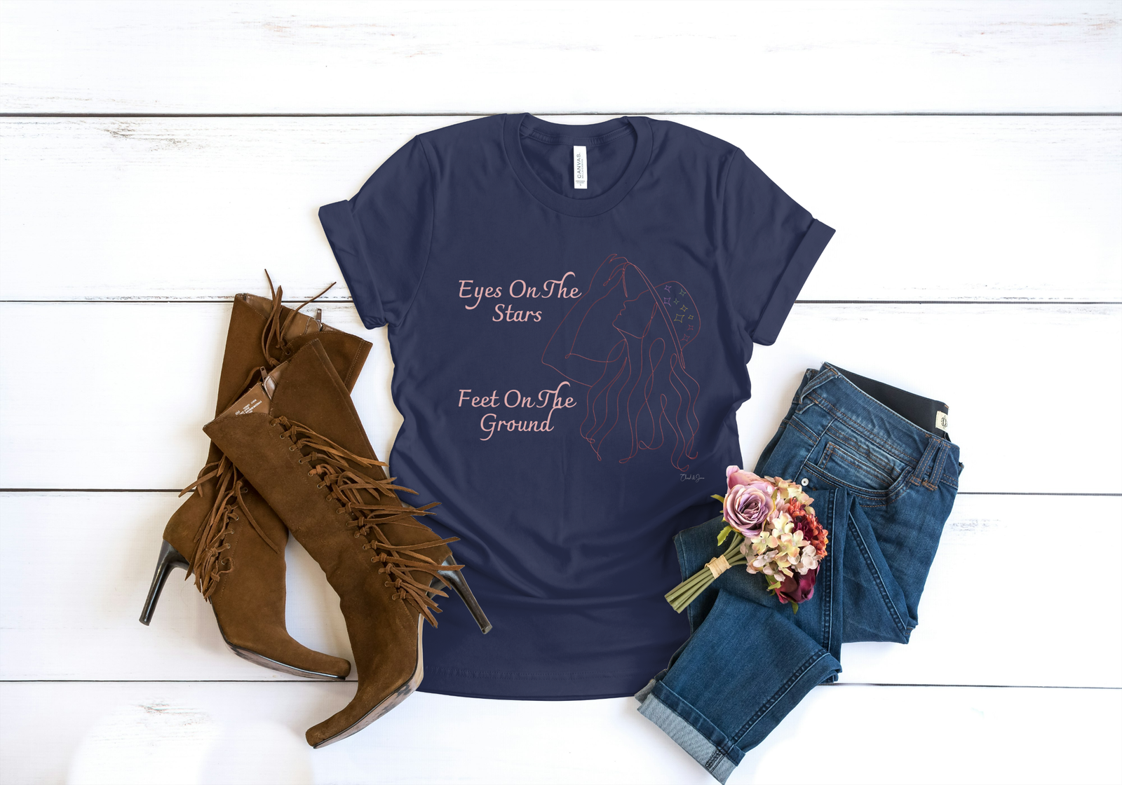 'Eyes On The Stars' Women's T-shirt - Image 4