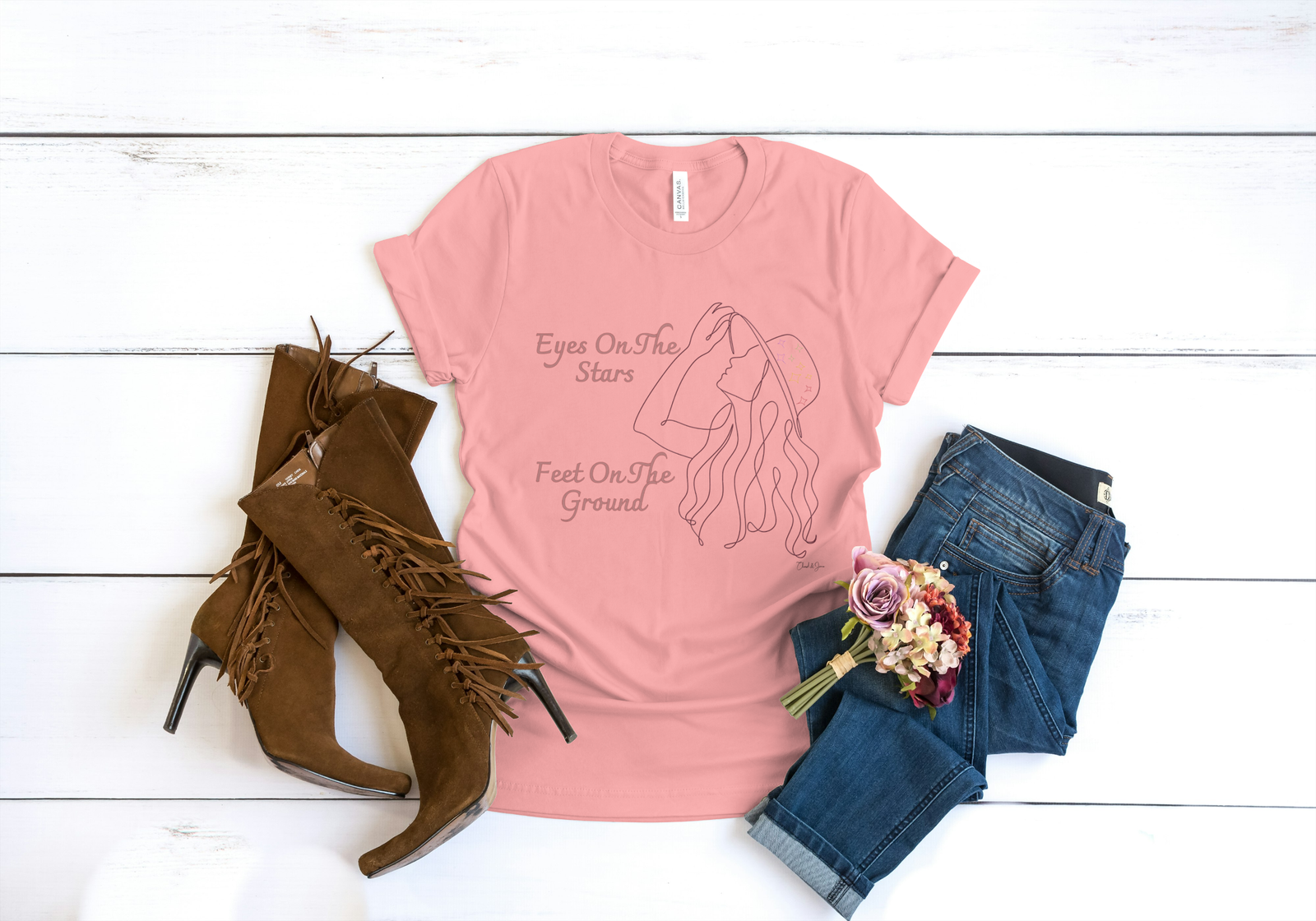 'Eyes On The Stars' Women's T-shirt - Image 3