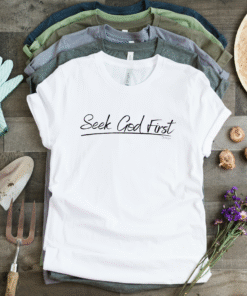 Alternative view of Seek God First Women's T-shirt