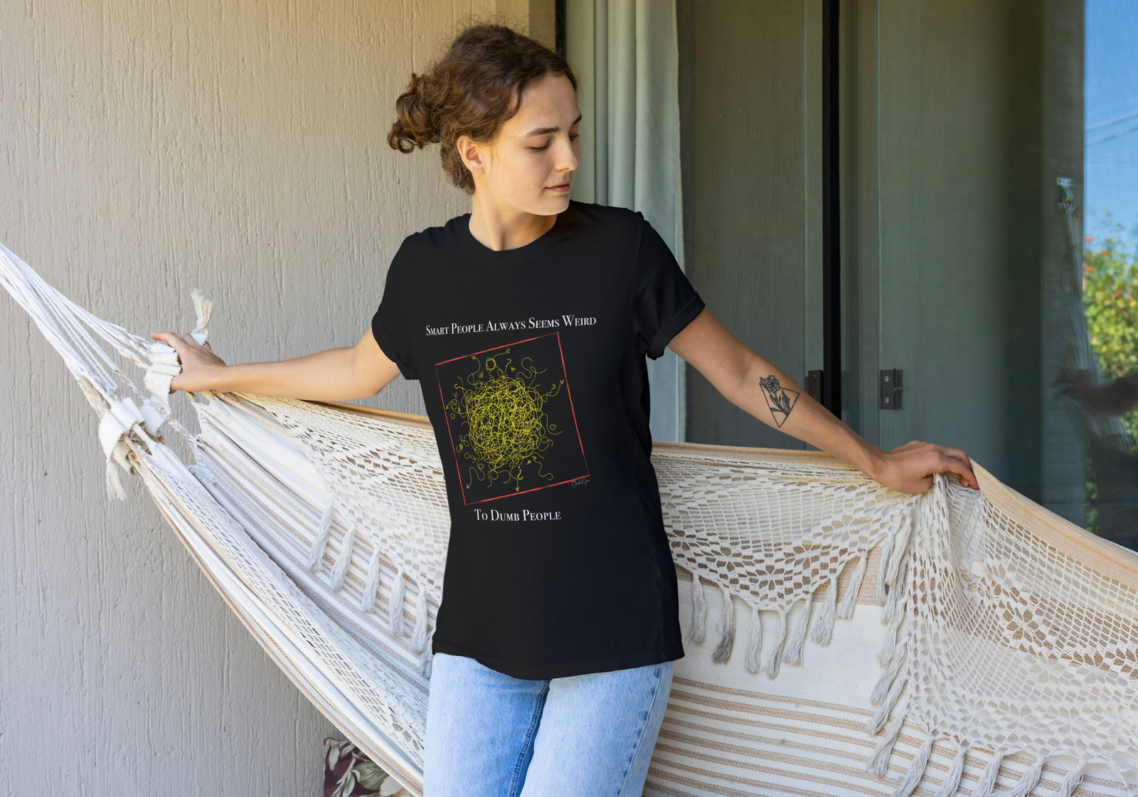 'Smart People Always Seems Weird' Women's T-shirt - Image 2